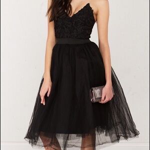 RARE LONDON Black Tutu Dress